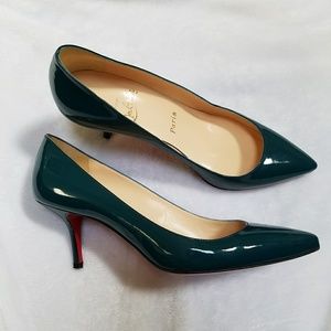 Christian Louboutin Green - teal pumps
